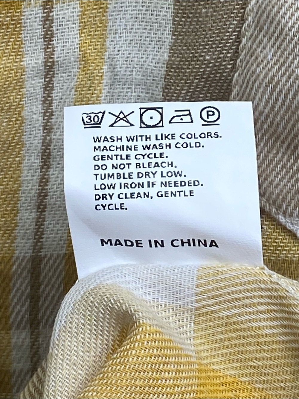 Chicme Yellow Plaid Flannel Button Down Shirt Womens Plus Size 3XL NWOT New - Picture 7 of 7